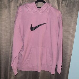 Nike Mauve Hoodie with Black Swoosh